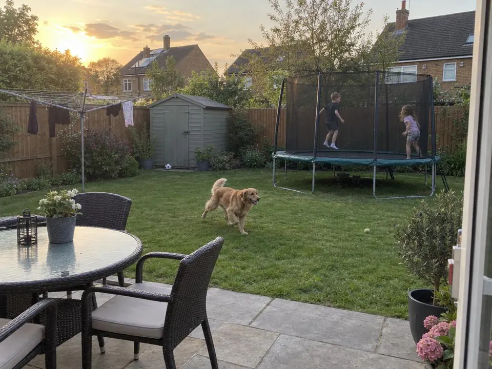 Back garden, the original photo